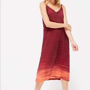 LACAUSA Alma Slip Burgundy & Pink Tie Dye XS